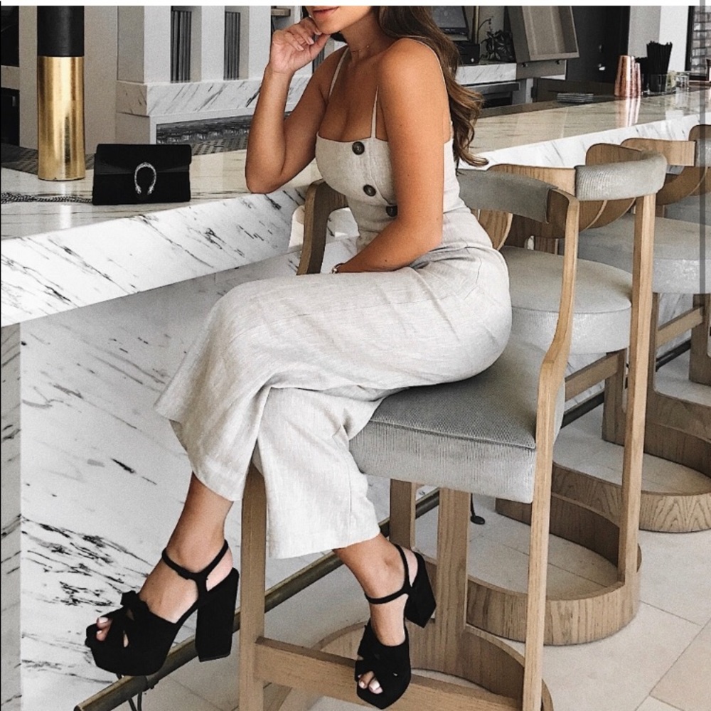 REFORMATION Tortuga Jumpsuit 100% Linen